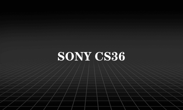 SONY CS36