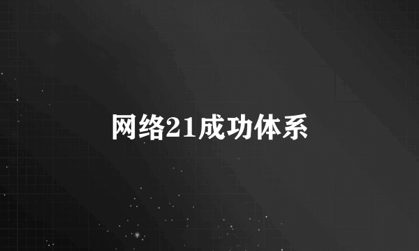 网络21成功体系