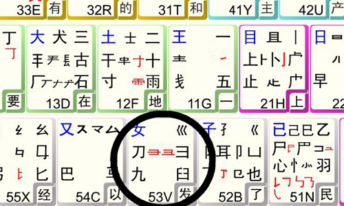 龙用五笔怎么打