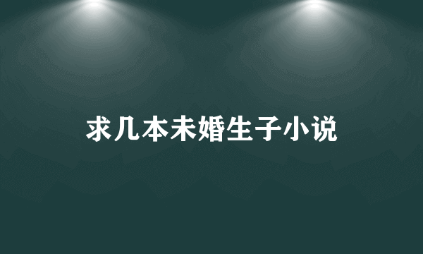 求几本未婚生子小说