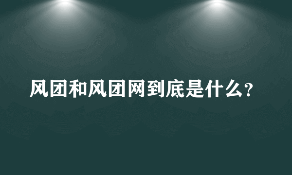 风团和风团网到底是什么？