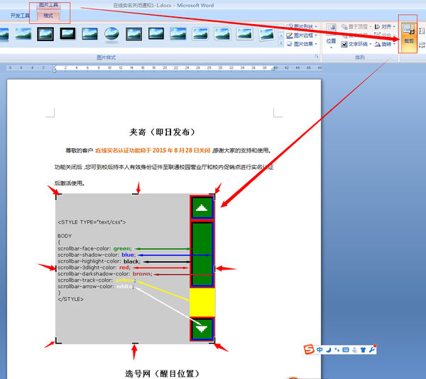 word2013中插入的图片不能剪裁