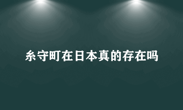 糸守町在日本真的存在吗