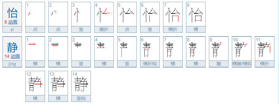 怡静的意思是什么？