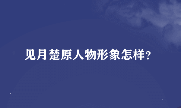 见月楚原人物形象怎样？