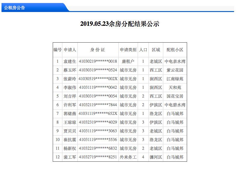 怎么查公租房摇号结果