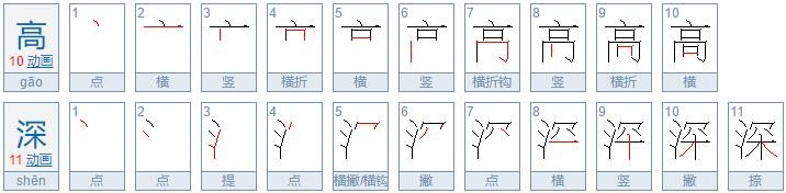 深组词语有哪些?