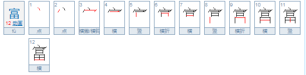 富的拼音