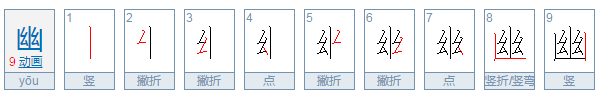 幽这个字怎么读?