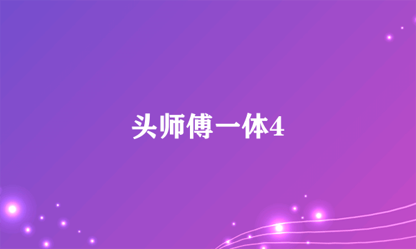 头师傅一体4