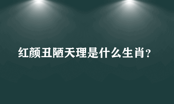 红颜丑陋天理是什么生肖？