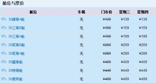 从普陀山到上海船票价格及时刻表