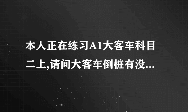 本人正在练习A1大客车科目二上,请问大客车倒桩有没有什么实用的技巧?具体些.谢谢!