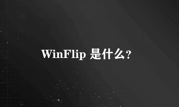 WinFlip 是什么？