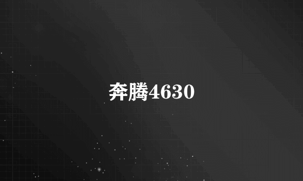 奔腾4630