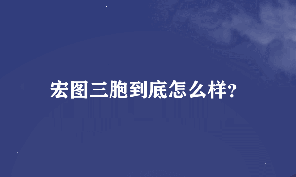 宏图三胞到底怎么样？