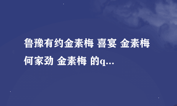 鲁豫有约金素梅 喜宴 金素梅 何家劲 金素梅 的qq号 博客