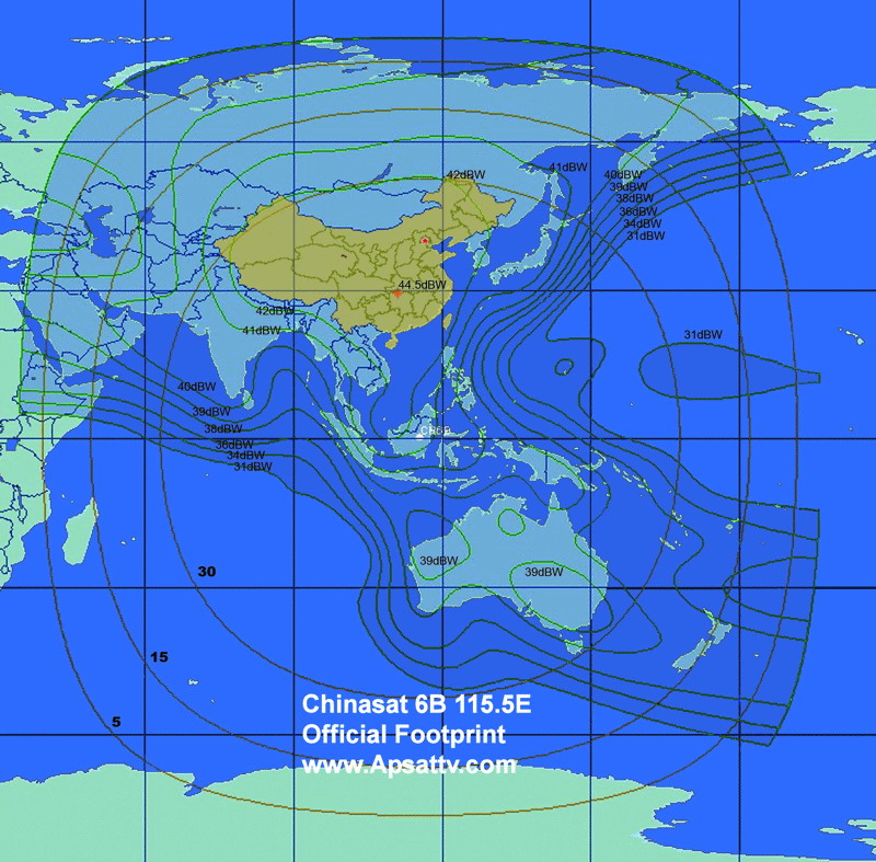 中星6B电视节目参数表？