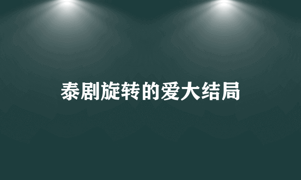 泰剧旋转的爱大结局