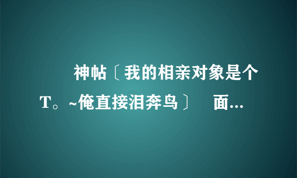 貓撲神帖〔我的相亲对象是个T。~俺直接泪奔鸟〕裏面T,P,les等詞彙都是什麼意思？求漢字詳細解釋。