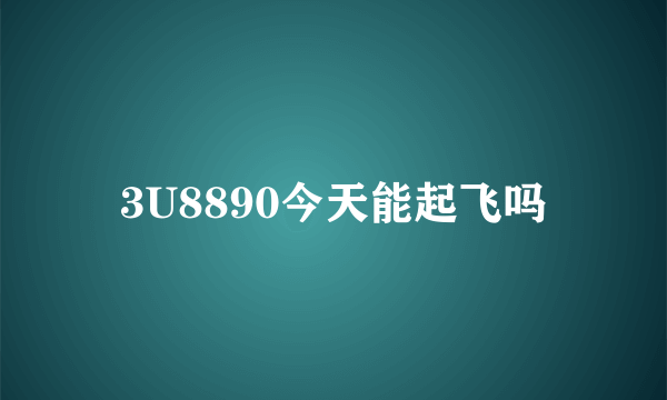 3U8890今天能起飞吗