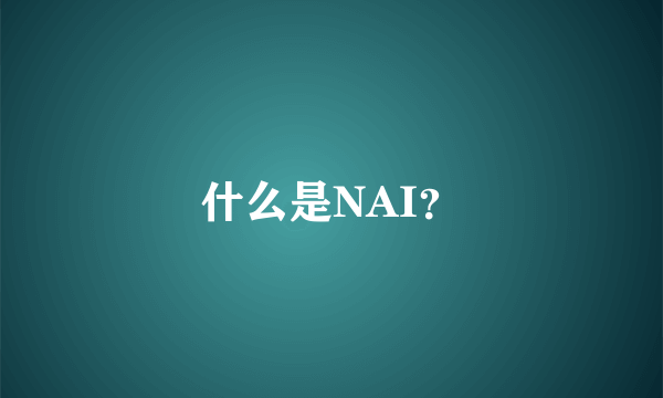 什么是NAI？