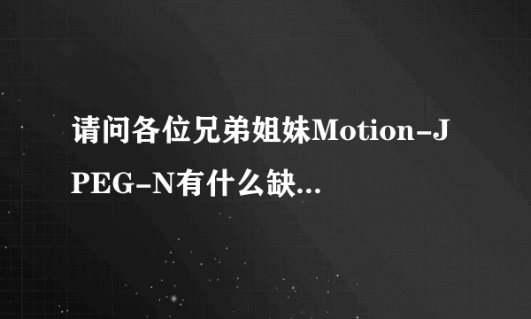 请问各位兄弟姐妹Motion-JPEG-N有什么缺点！！！