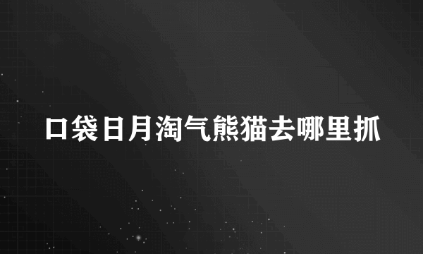 口袋日月淘气熊猫去哪里抓