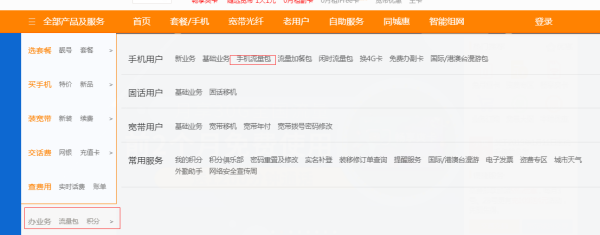 流量包月怎么办理？
