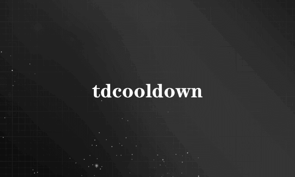 tdcooldown