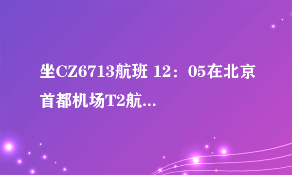 坐CZ6713航班 12：05在北京首都机场T2航站楼下机 想问怎么样才能去北京西站 怎么坐车最划算 求解 坐等