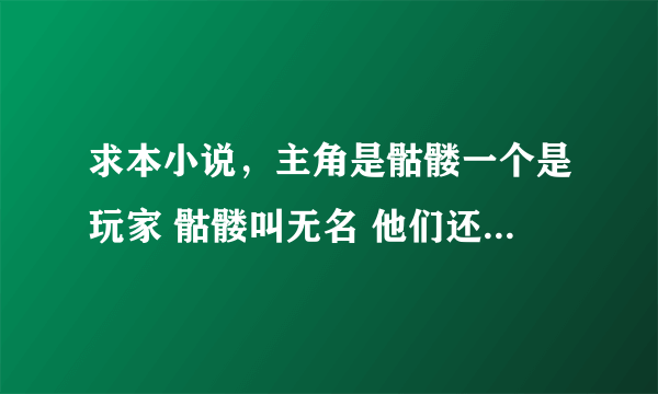 求本小说，主角是骷髅一个是玩家 骷髅叫无名 他们还有自己的村，以前买来时书名叫网游之生死试炼还