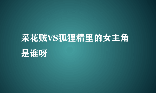 采花贼VS狐狸精里的女主角是谁呀