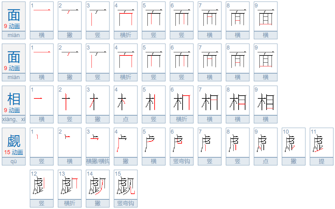 面面相觑的意思