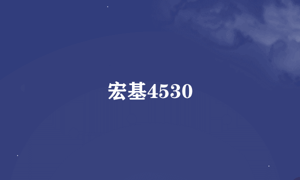 宏基4530