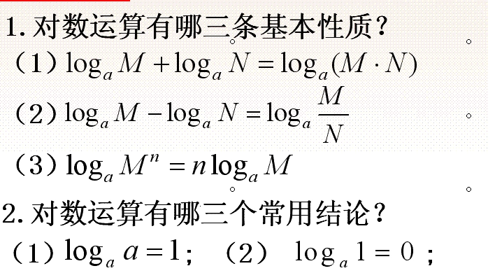 对数函数计算公式是什么？