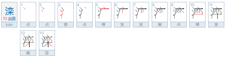 滦这个字怎么读