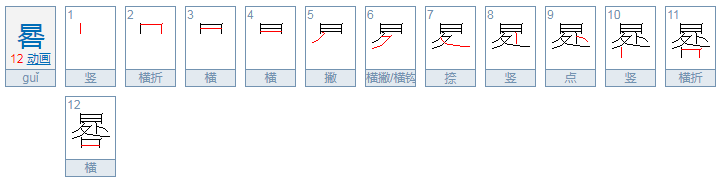 晷怎么读？