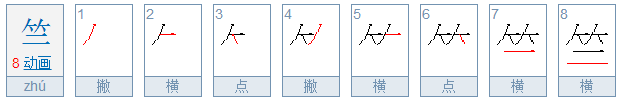 竺字怎么读