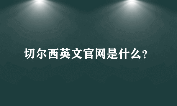 切尔西英文官网是什么？