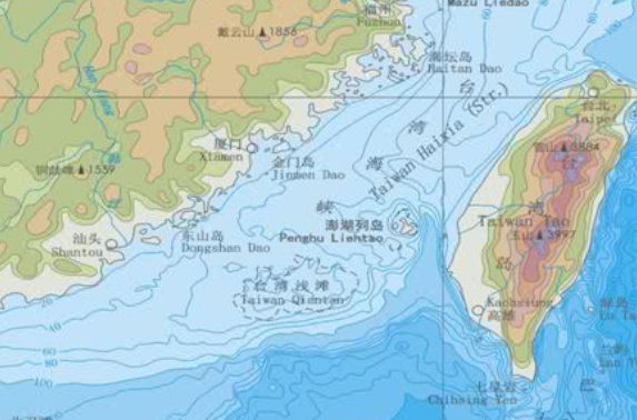 台湾海峡宽度多少公里?