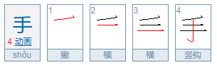 手的笔顺怎么写啊