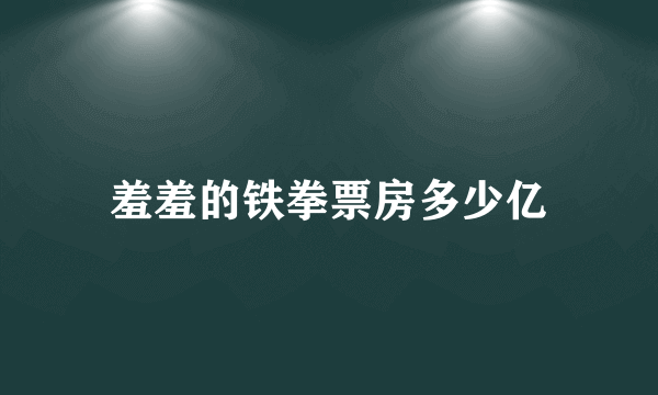 羞羞的铁拳票房多少亿