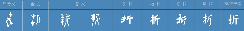 折多音字组词