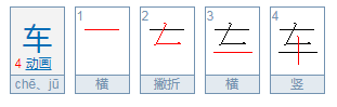 车的部首和结构是什么？