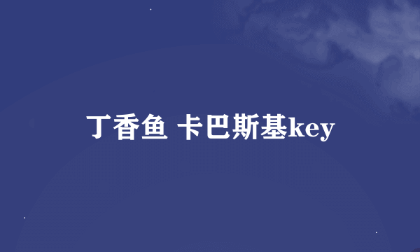 丁香鱼 卡巴斯基key