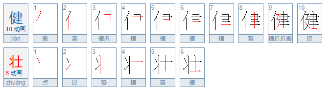 强壮的近义词