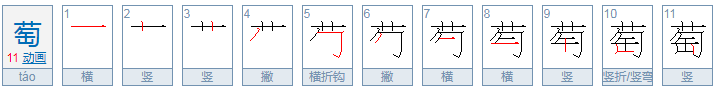 葡萄的萄字还有什么组词