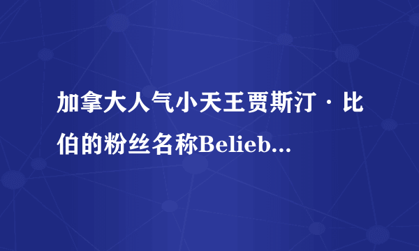 加拿大人气小天王贾斯汀·比伯的粉丝名称Belieber ，是什么含义？