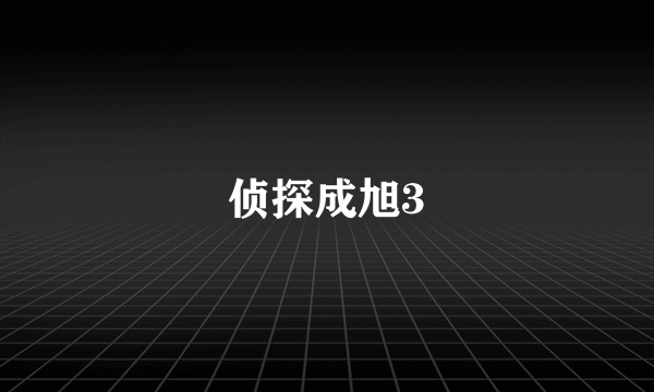 侦探成旭3